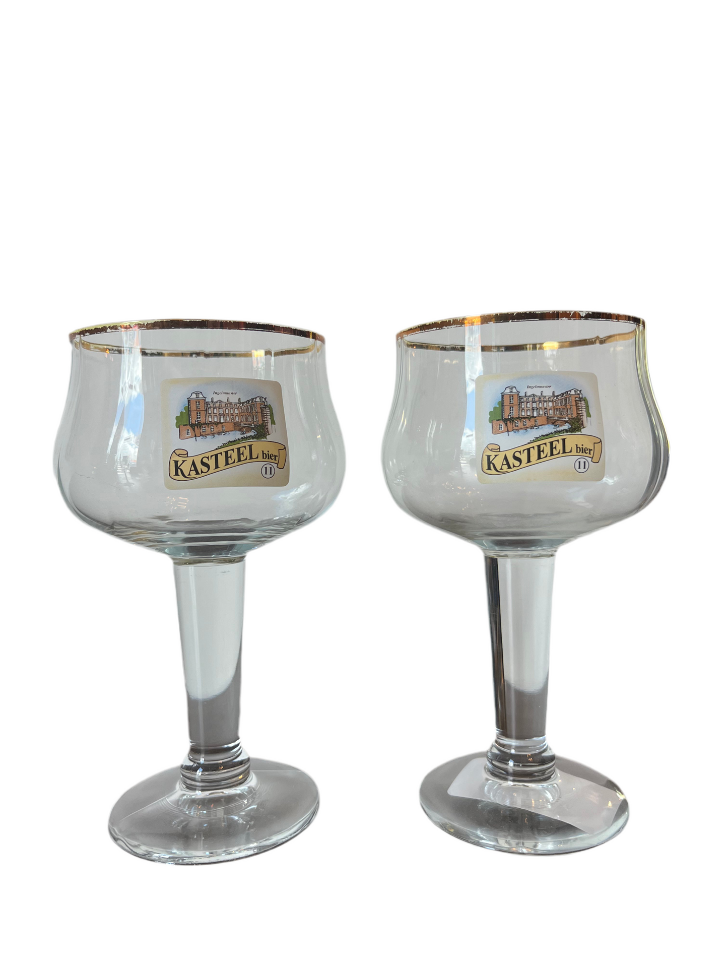 VINTAGE KASTELL BEER GLASSES PAIR