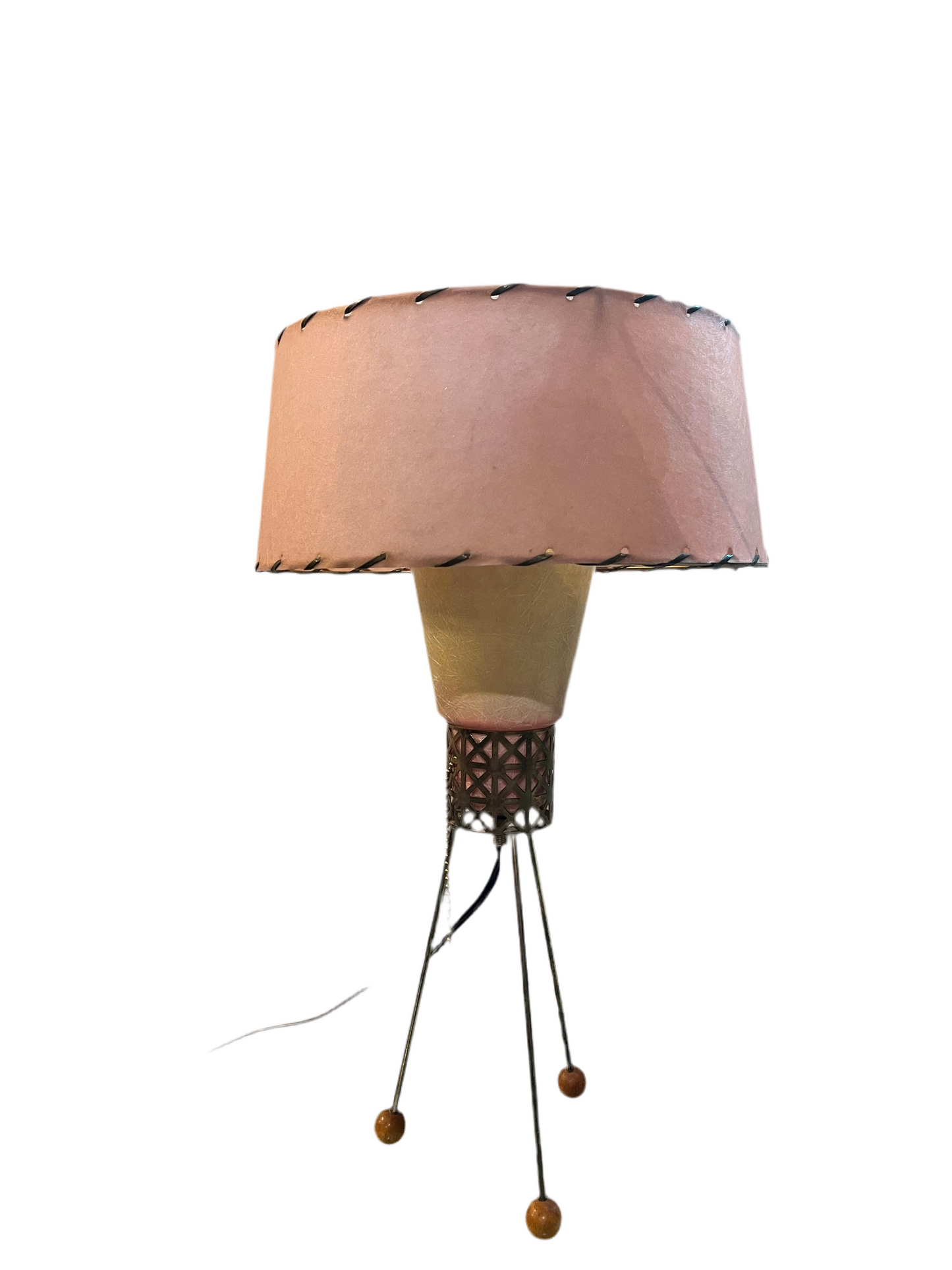 1950S HAIRPIN & FIBERGLASS MINI LAMP