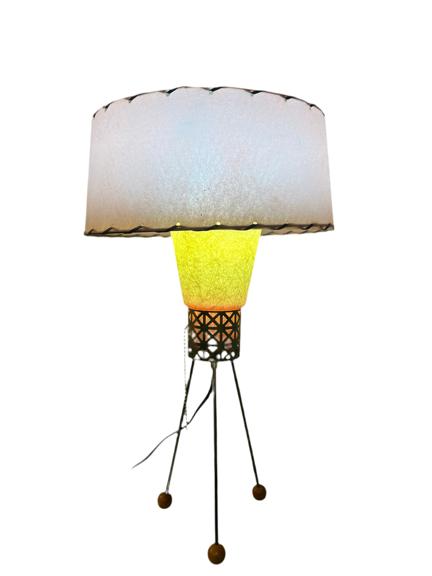 1950S HAIRPIN & FIBERGLASS MINI LAMP
