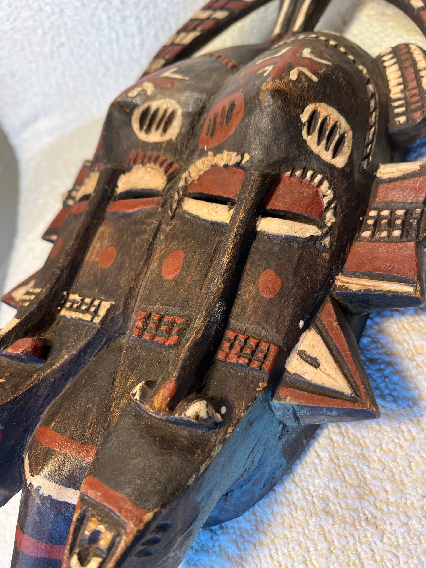 AFRICAN SENUFO TWIN KPELIE MASK