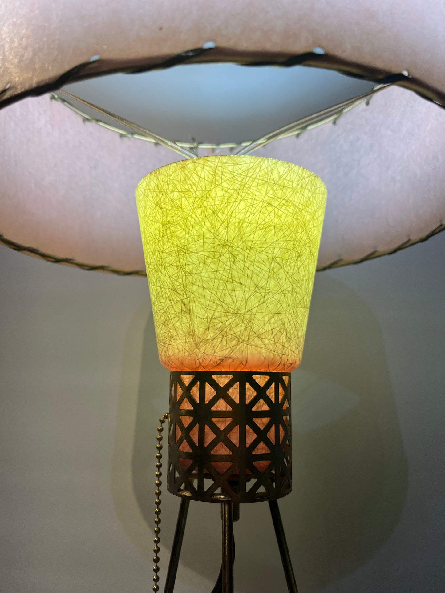 1950S HAIRPIN & FIBERGLASS MINI LAMP