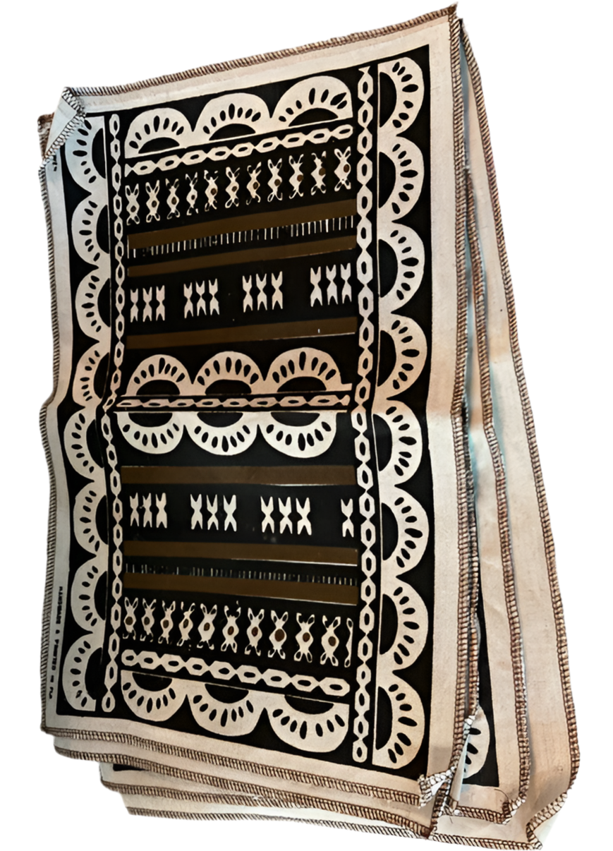 6 FIJIAN LINEN BLOCK PRINT PLACEMATS