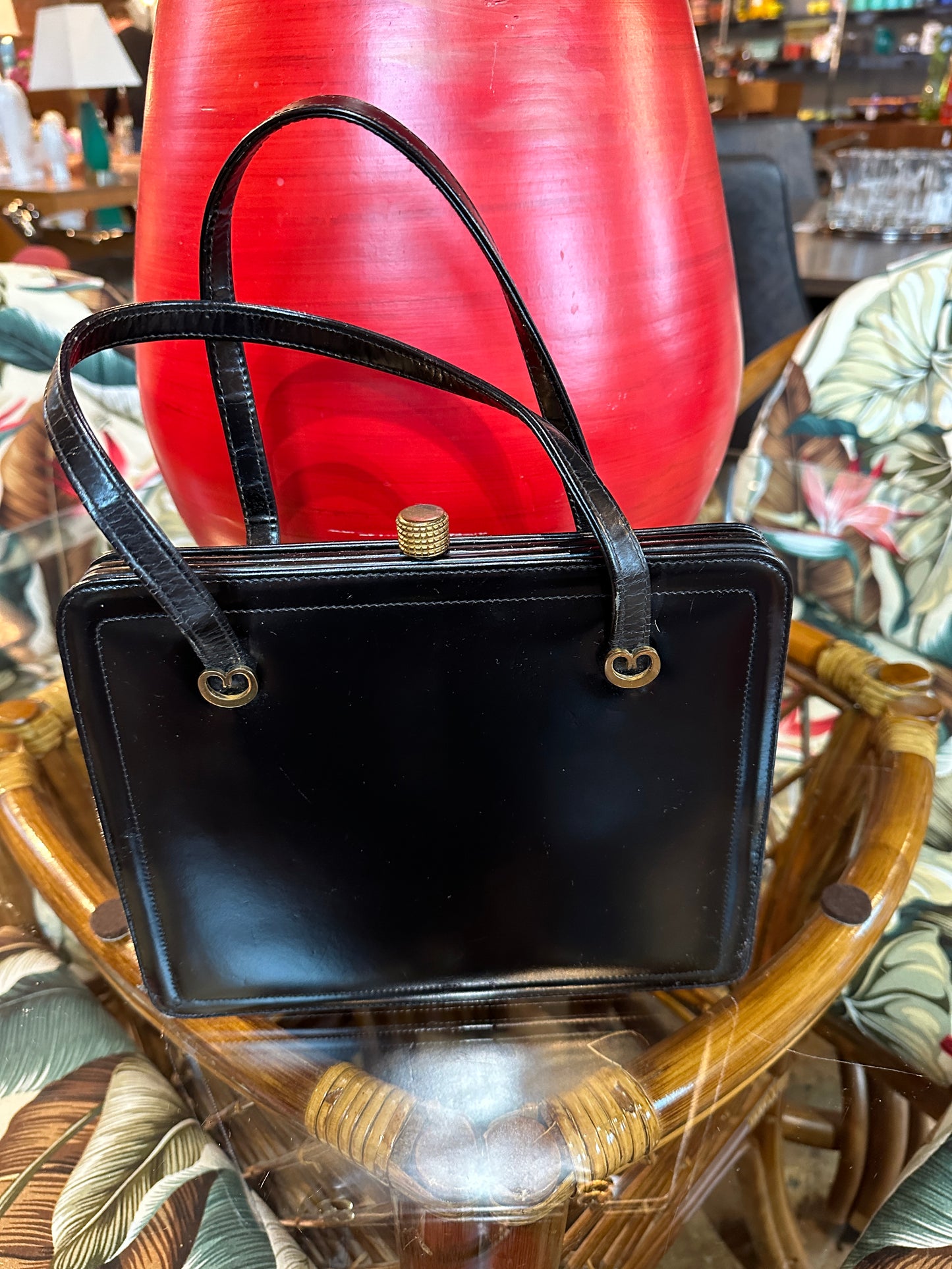 VINTAGE DOFAN LEATHER HANDBAG WITH TAG