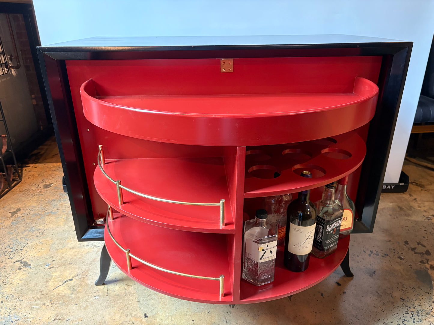 Wildwood Sinatra Black Bar Cabinet