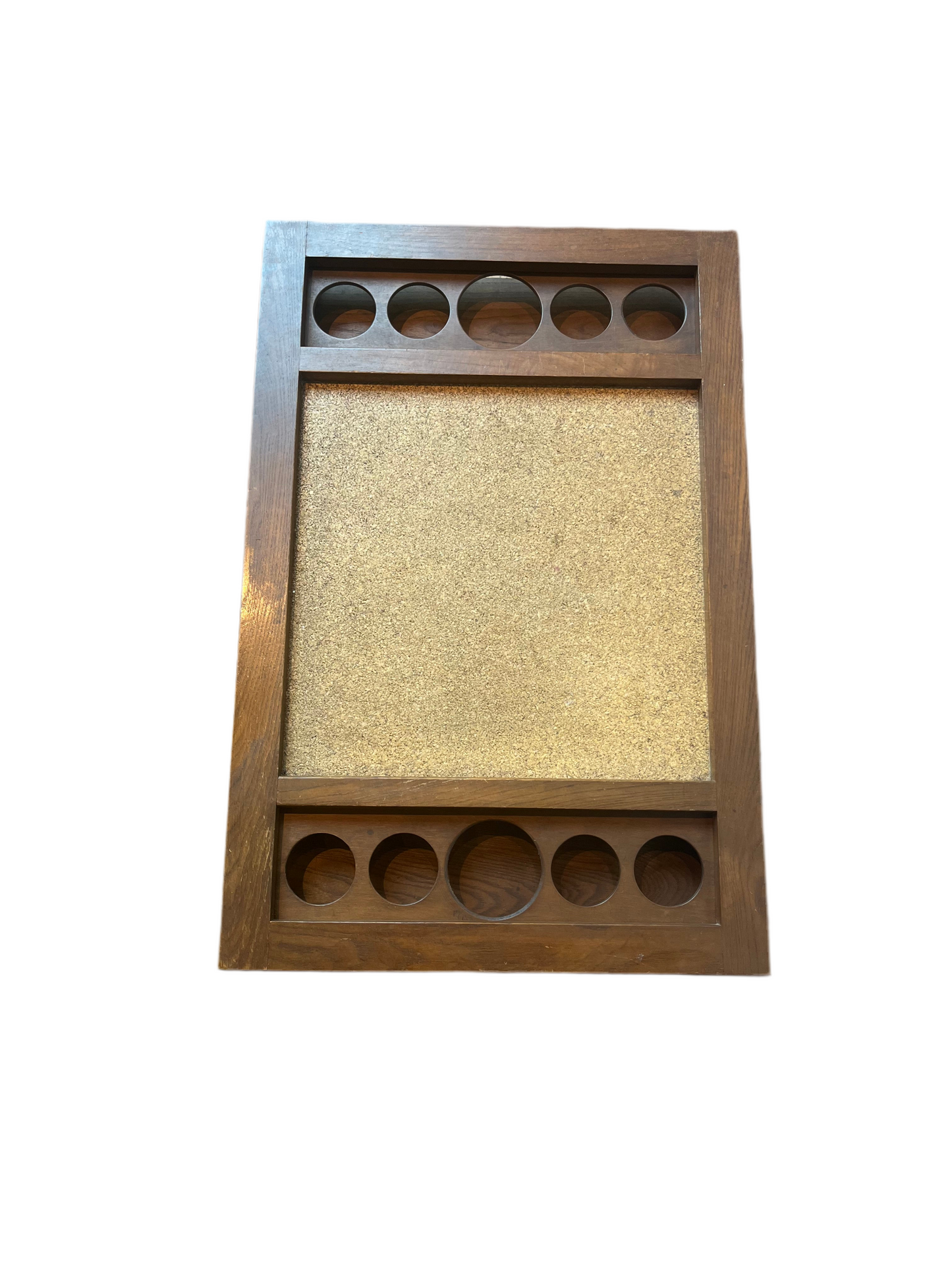 DANISH GAME TABLE W/DRINK HOLDERS