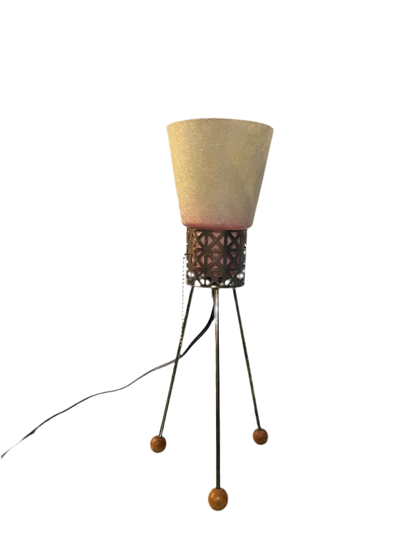 1950S HAIRPIN & FIBERGLASS MINI LAMP