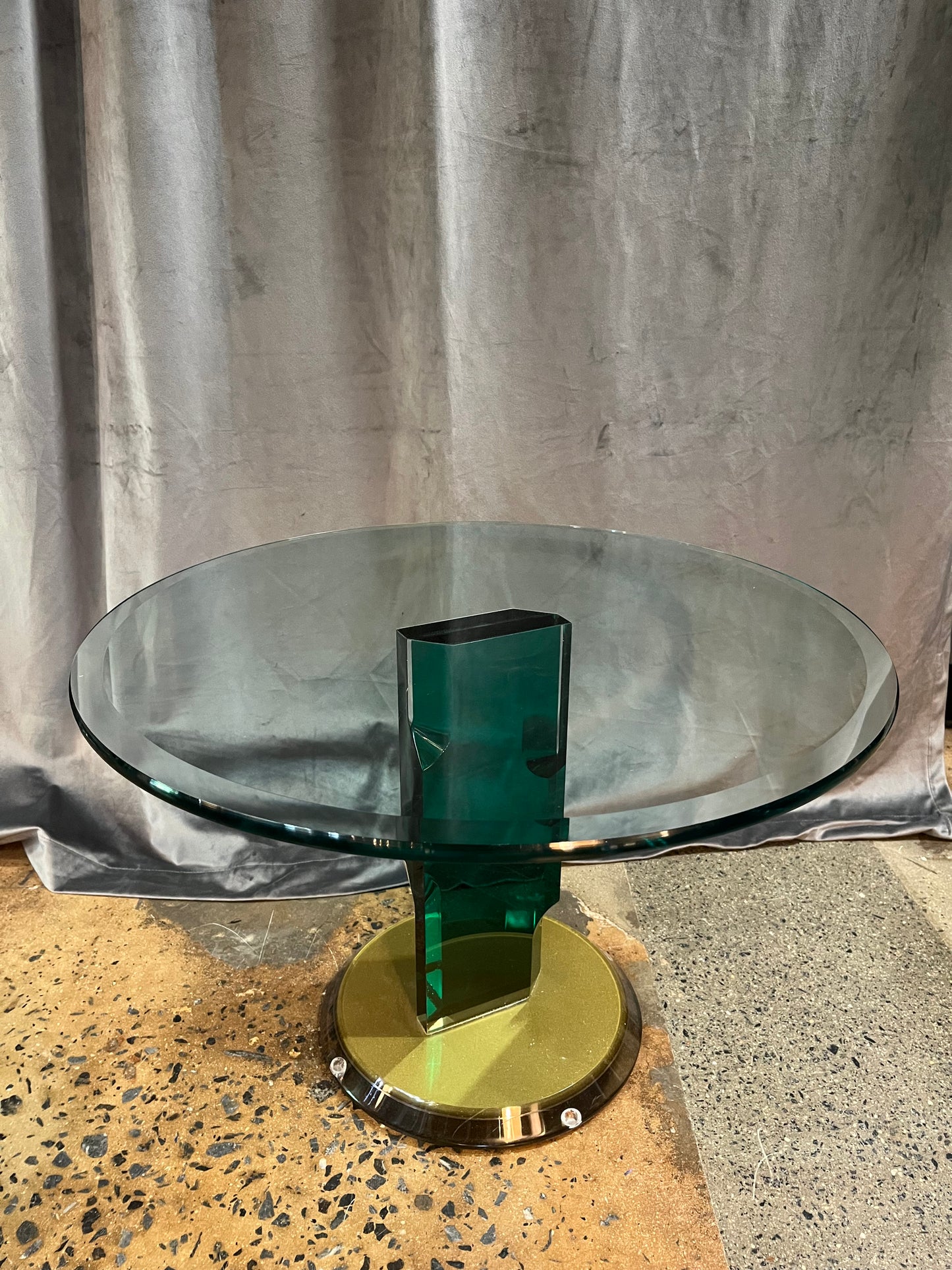 MODERN GLASS SIDE TABLE