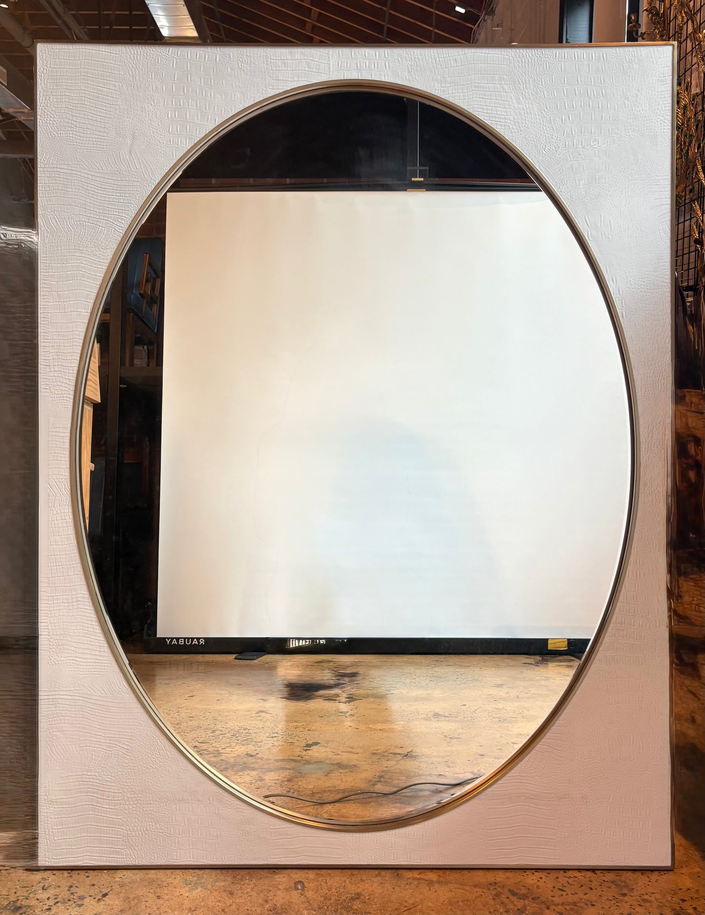 Chelsea House Addie White Wall Mirror