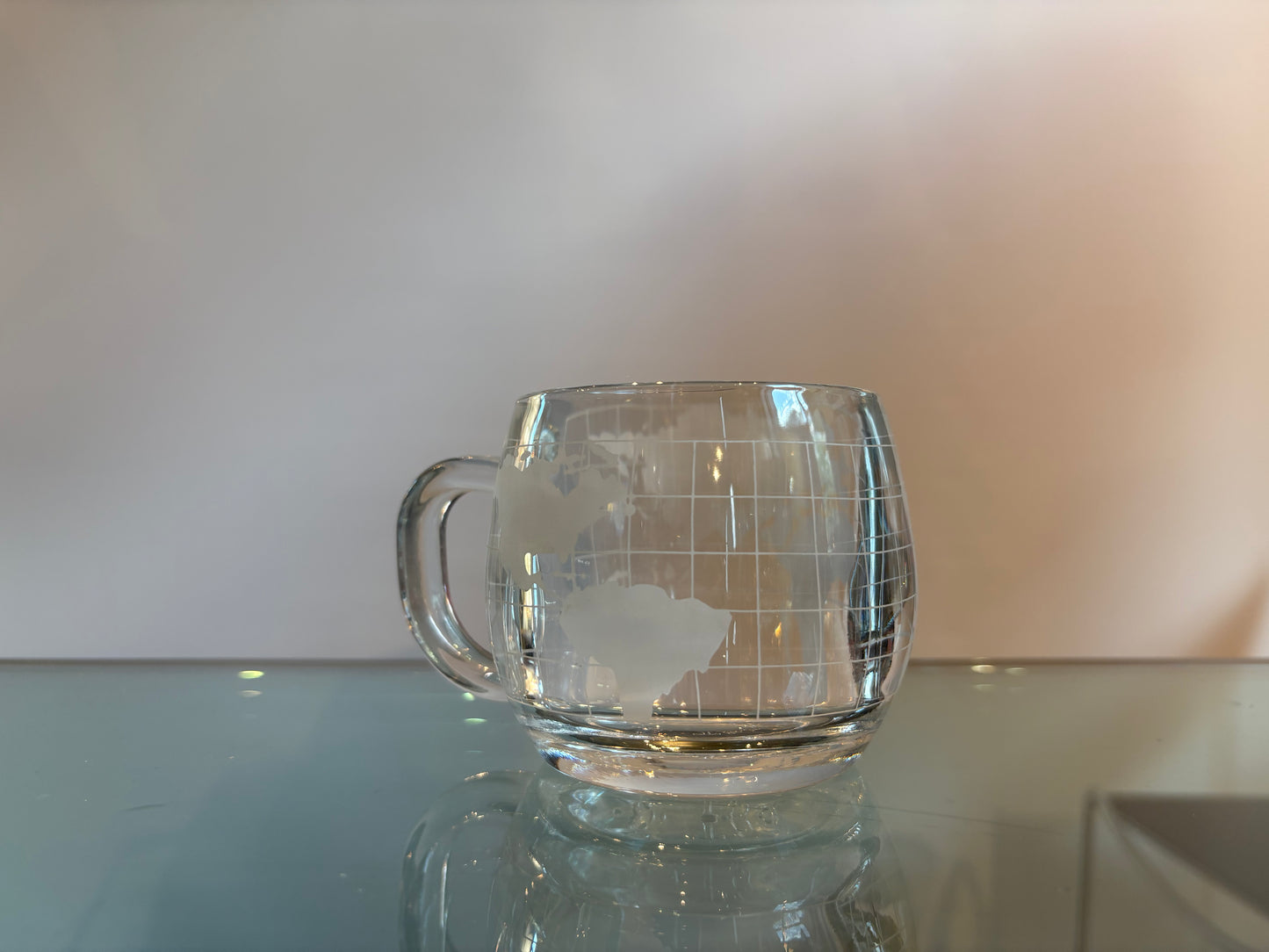 SET OF 6 NESTLE WORLD GLASS MUGS