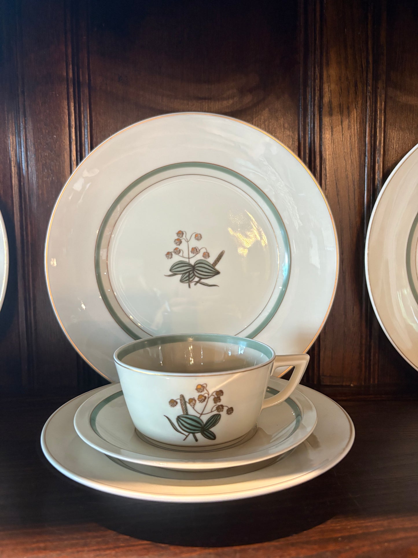 4PC ROYAL COPENHAGEN "QUAKING GRASS" SET