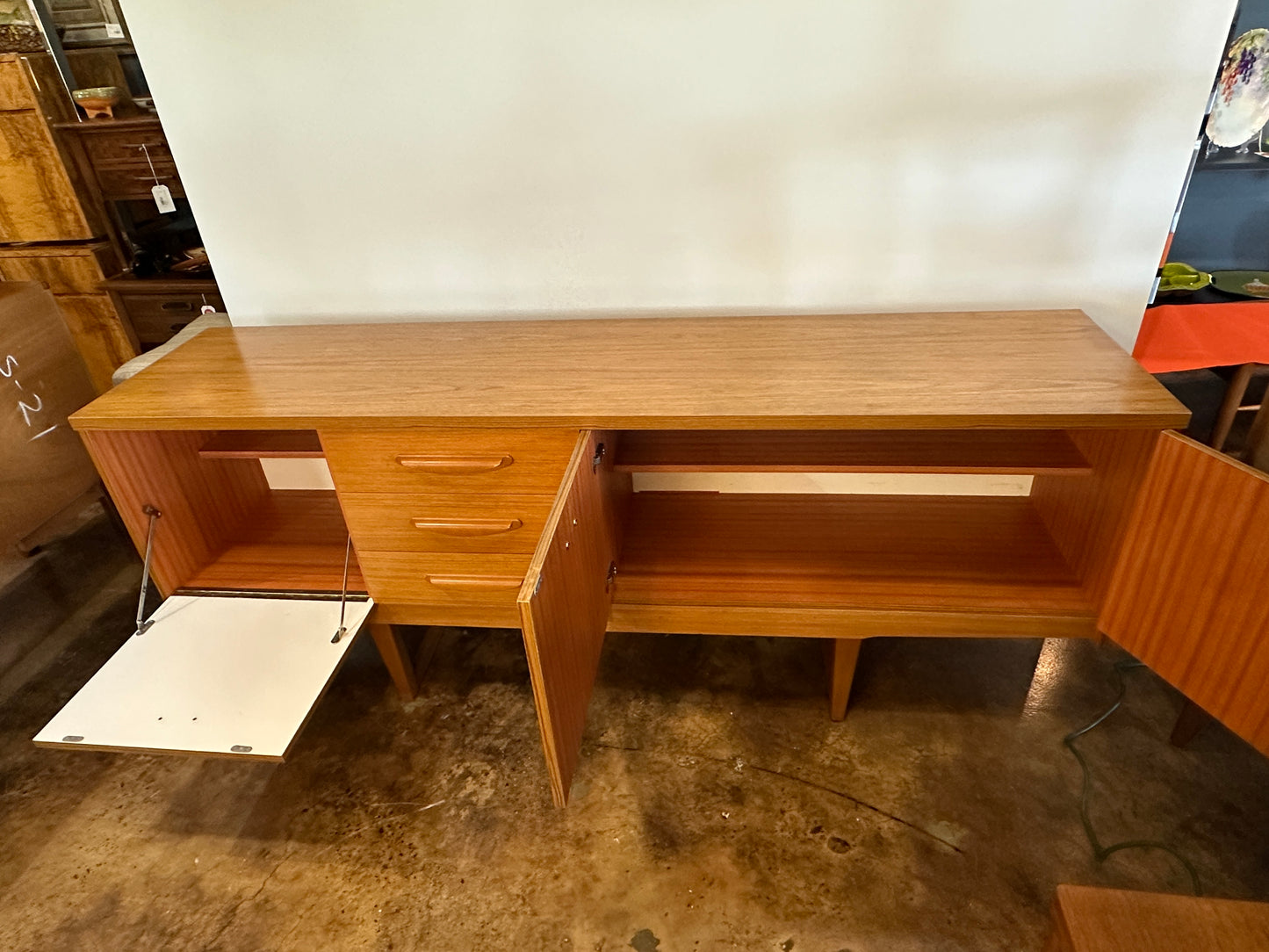 1960S MCM TEAK CREDENZA BY STONEHILL FURNITURE OF THE UK