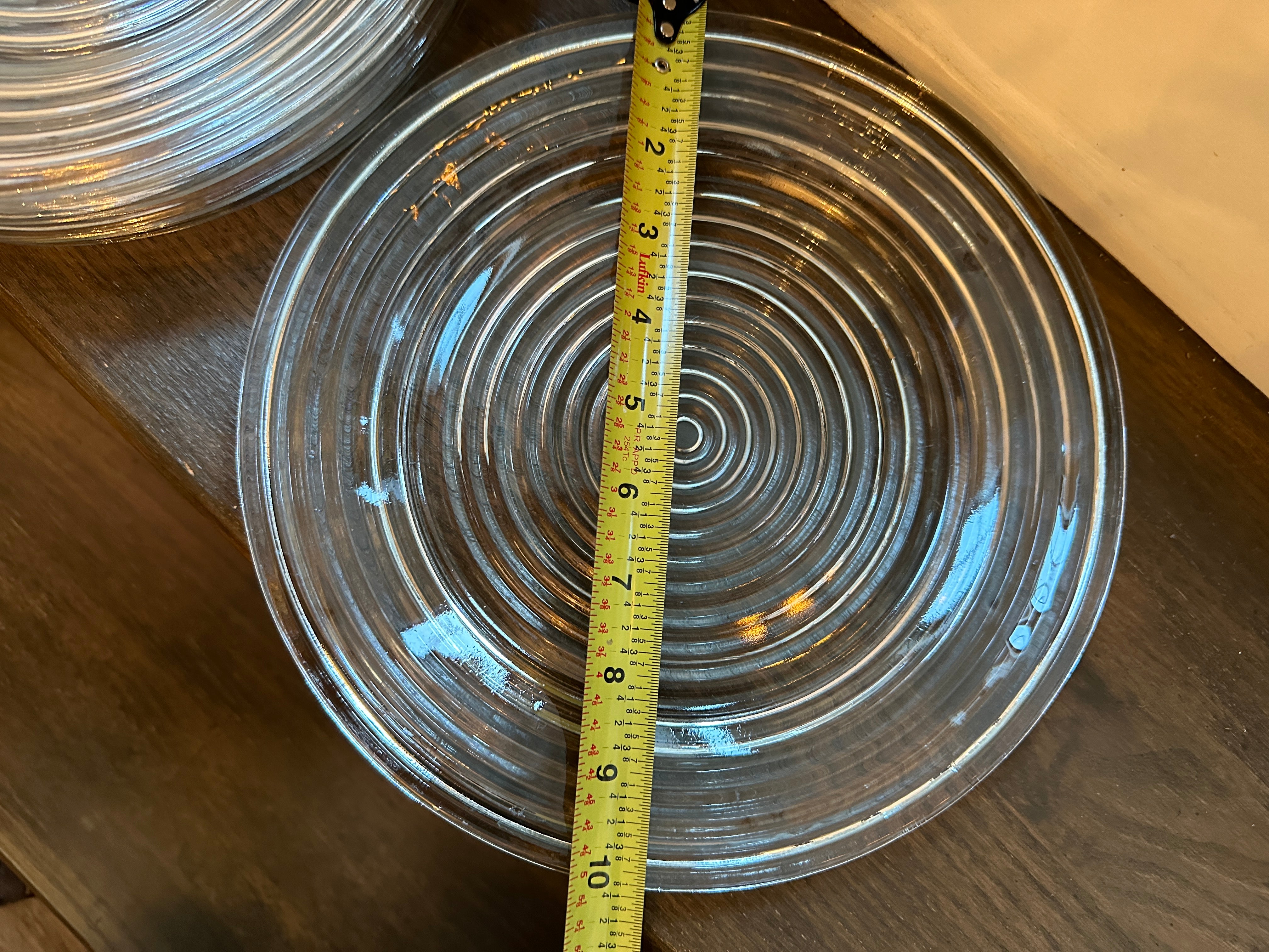 Set of 6 Anchor Hocking "Manhattan" 10" Plates Charlotte Vintage