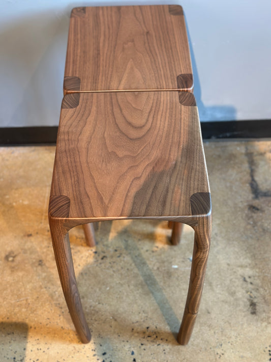 PR WALNUT END TABLES