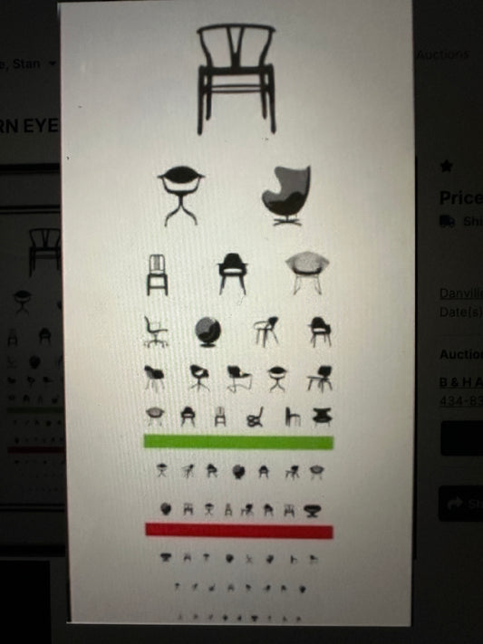 MID CENTURY MODERN EYE CHART