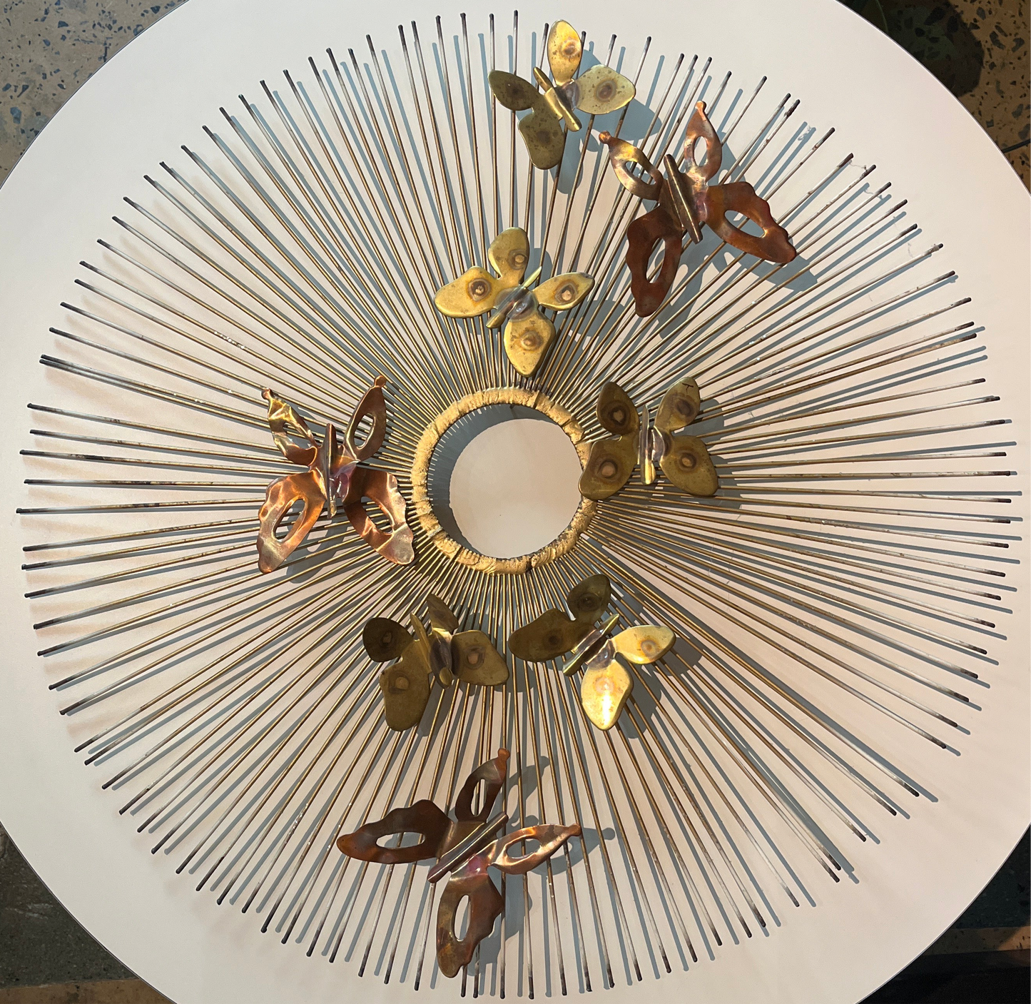 Brutalist Butterfly Wall Hanging - Style of C Jere