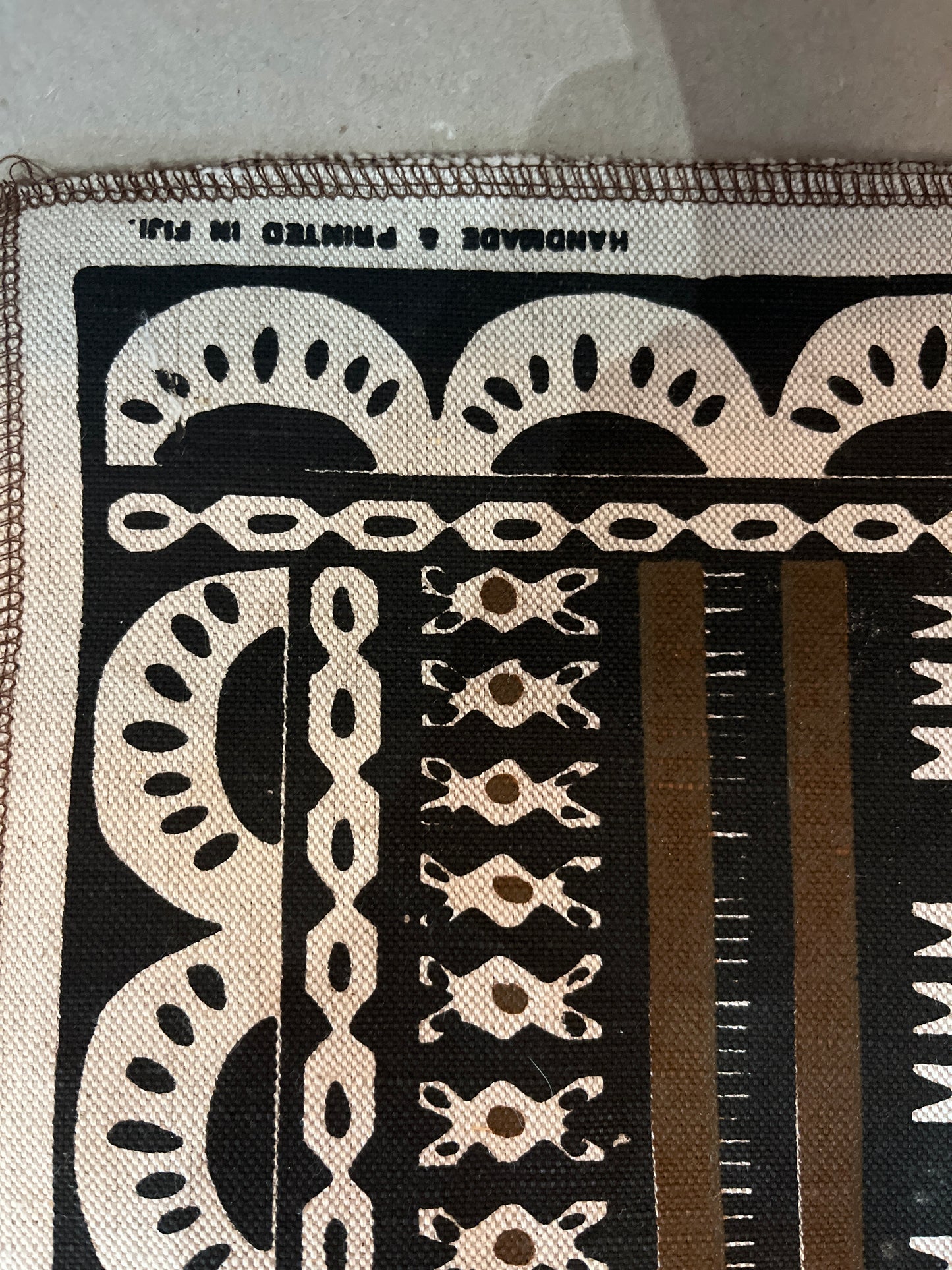 6 FIJIAN LINEN BLOCK PRINT PLACEMATS