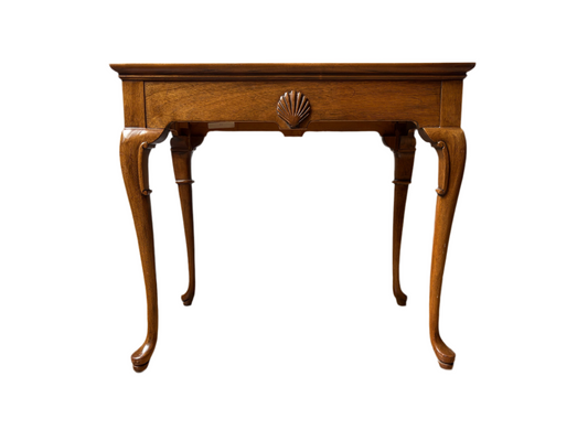 1950'S MAHOGANY QUEEN ANNE TEA TABLE