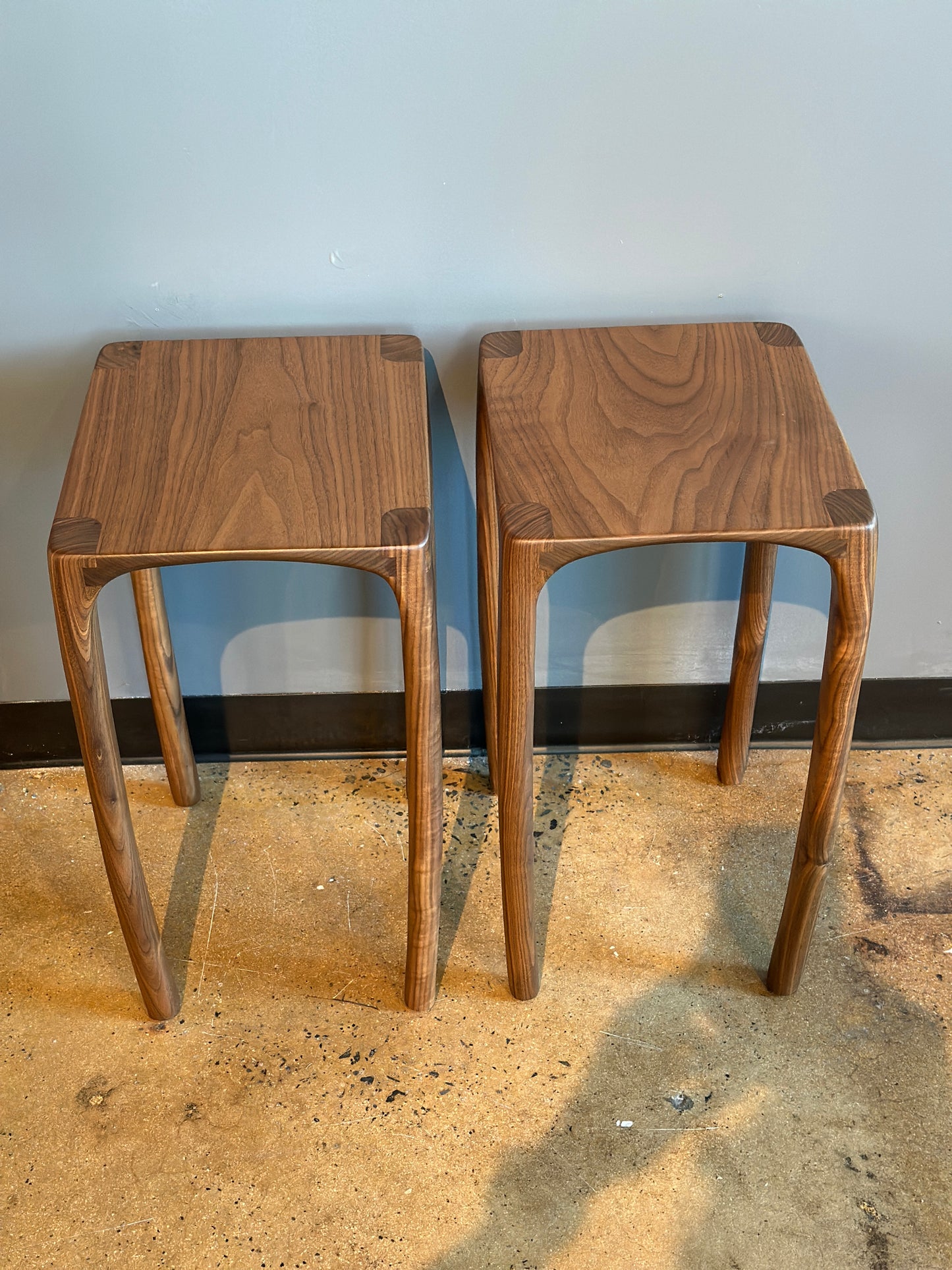 PR WALNUT END TABLES