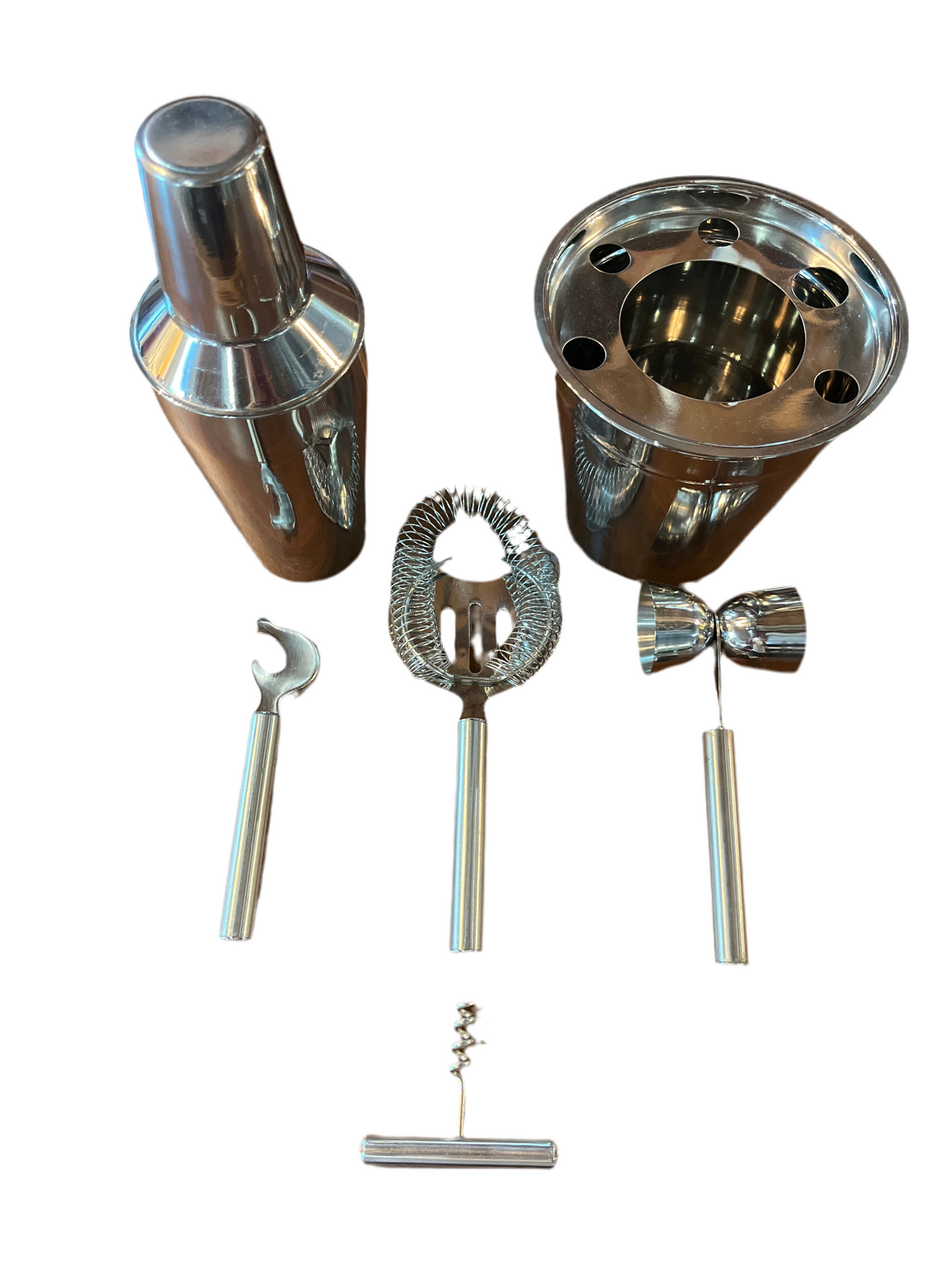 STAINLESS COCKTAIL BAR SET