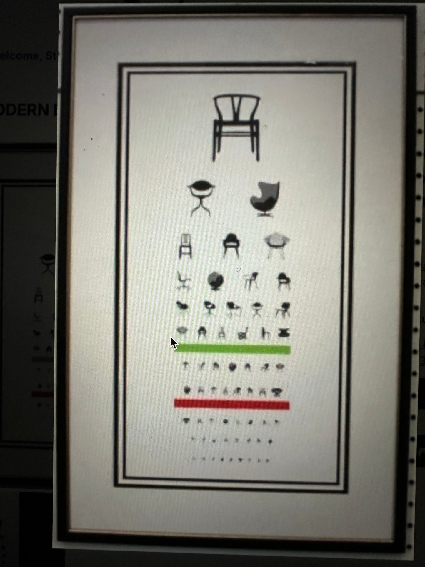 MID CENTURY MODERN EYE CHART
