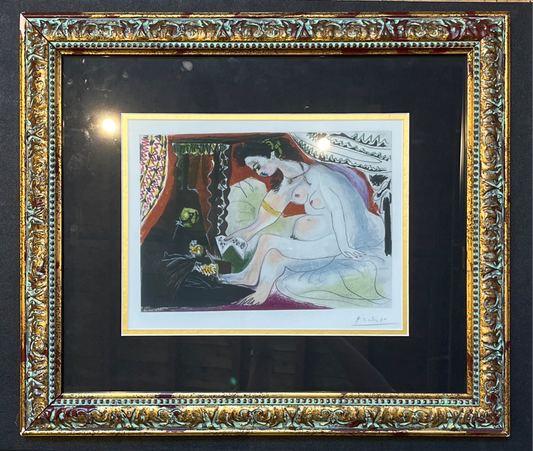 WOMAN ON BED GICLEE PABLO PICASSO
