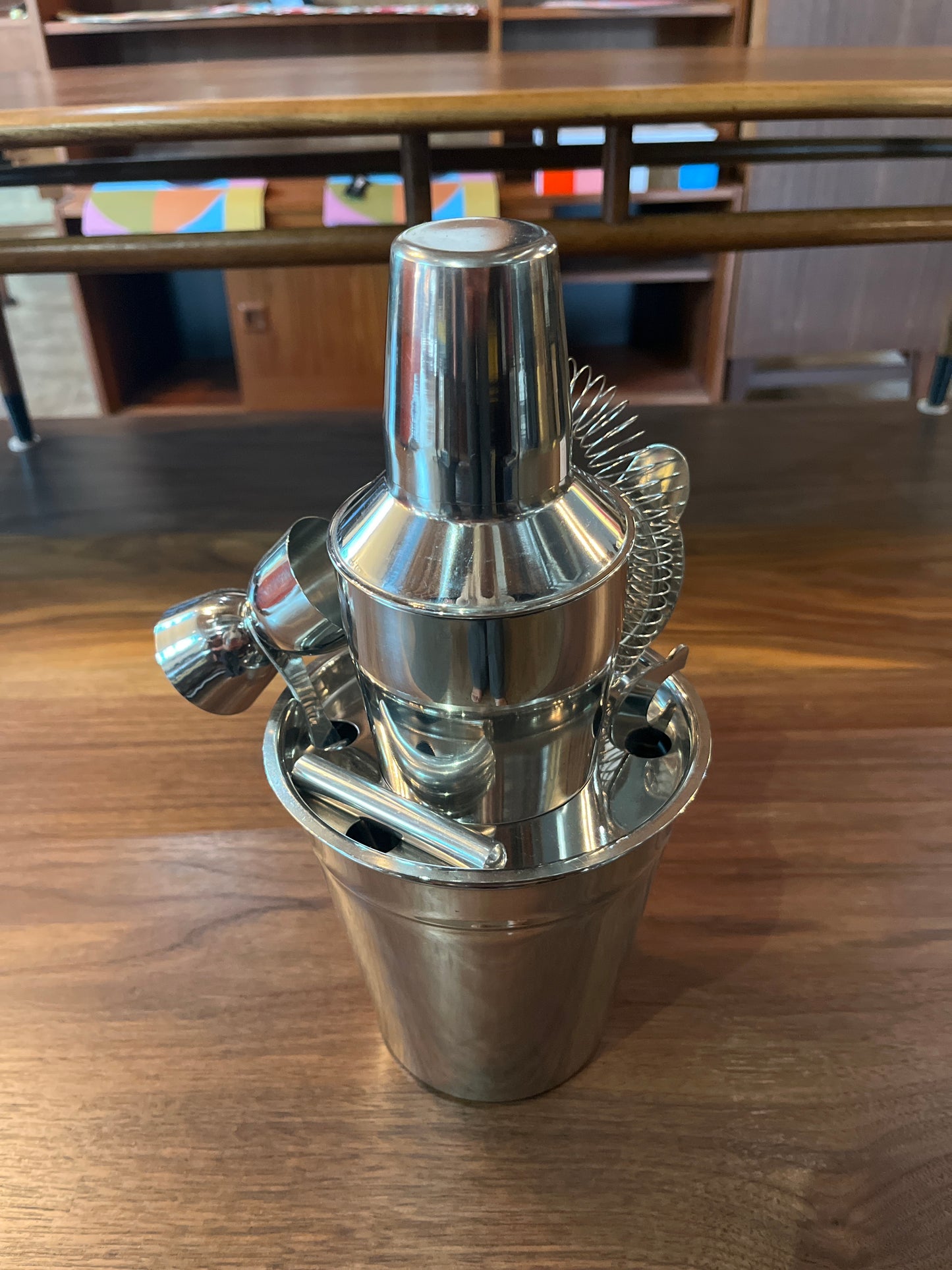 STAINLESS COCKTAIL BAR SET