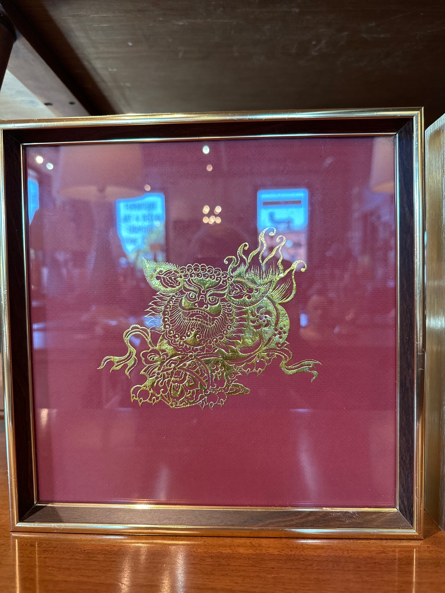 PR OF FOO DOGS W/ FRAMES