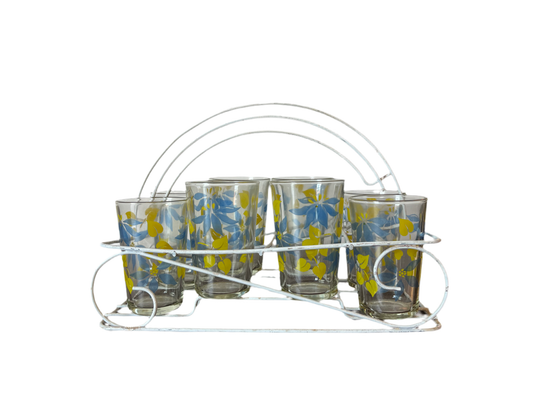VINTAGE JUICE GLASSES CARRIER