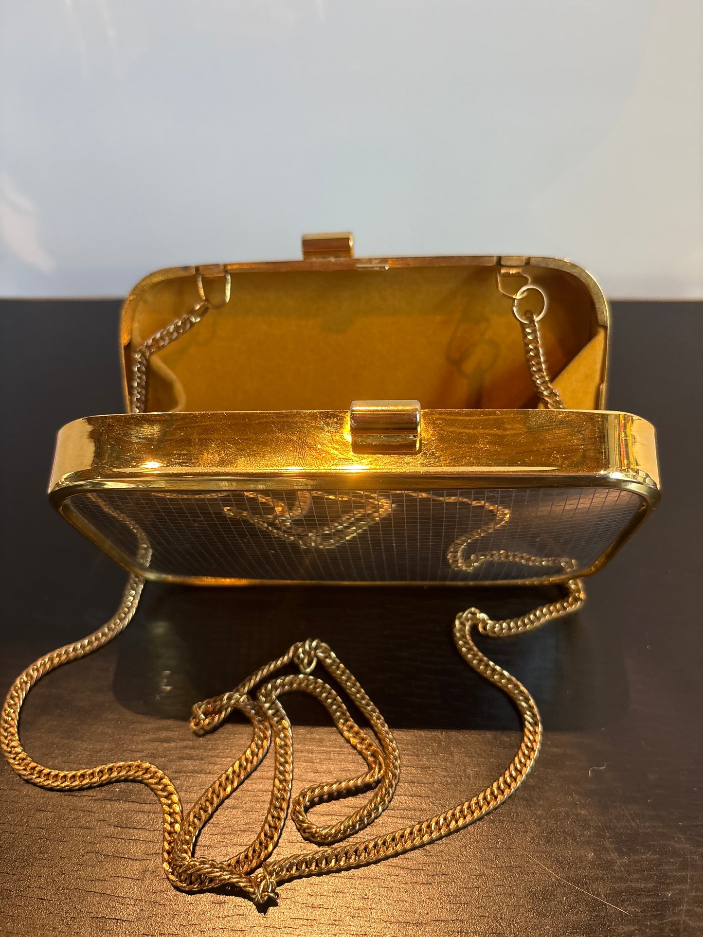 VINTAGE ELAN GOLD & SILVER CLUTCH