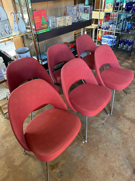 EERO SAARINEN FOR KNOLL SET OF 6 CHAIRS