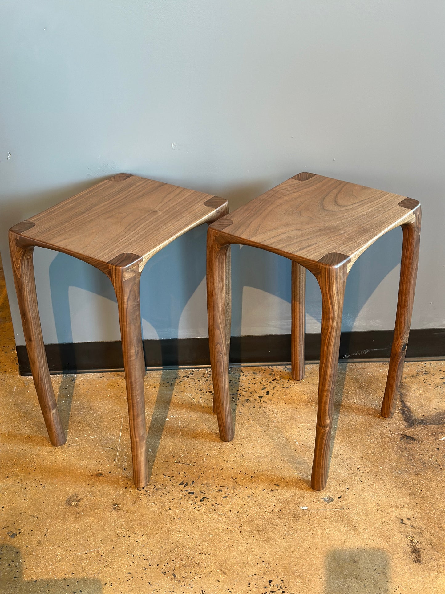 PR WALNUT END TABLES