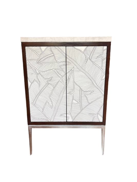 Chelsea House Banana Leaf Cabinet