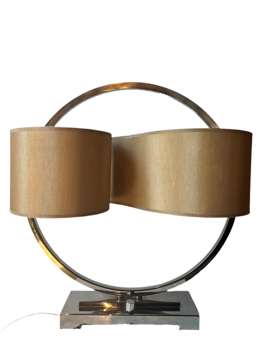 CIRCULAR LAMP WITH CUSTOM S SHADE