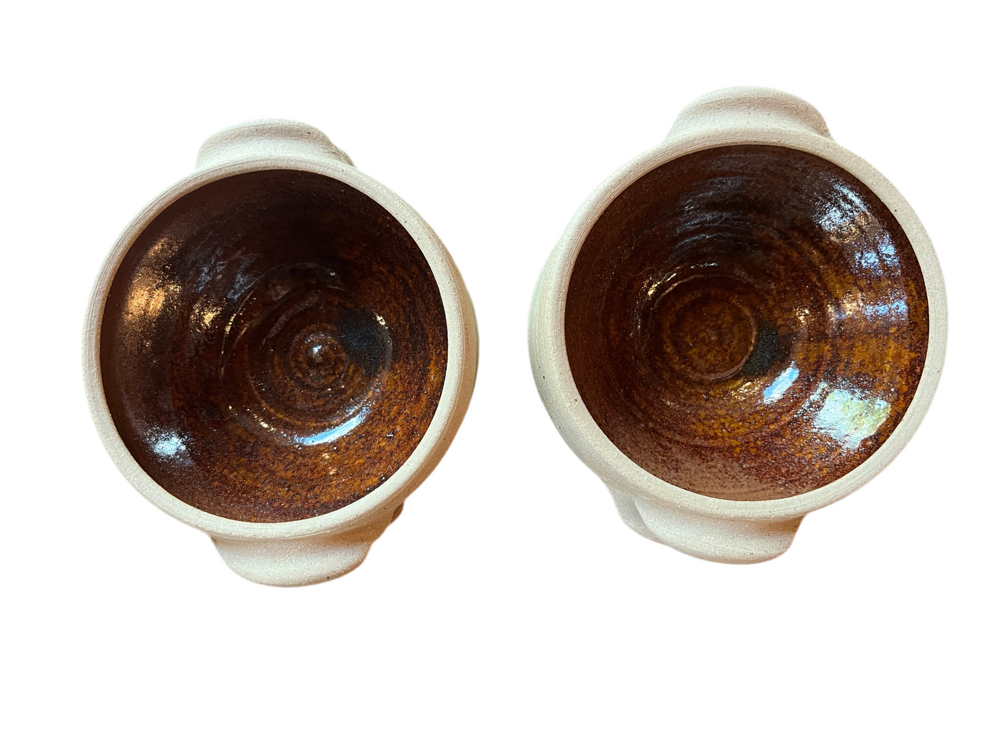 6 HANDMADE POTTERY BOWLS