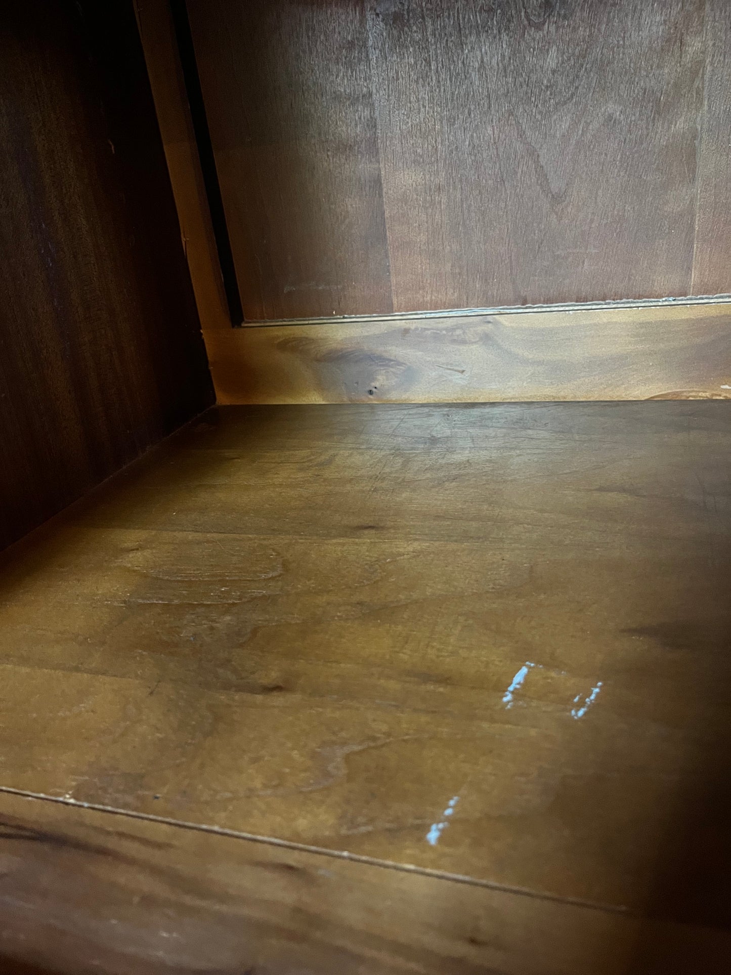 MCM WALNUT CABINET W/SLIDING DOORS
