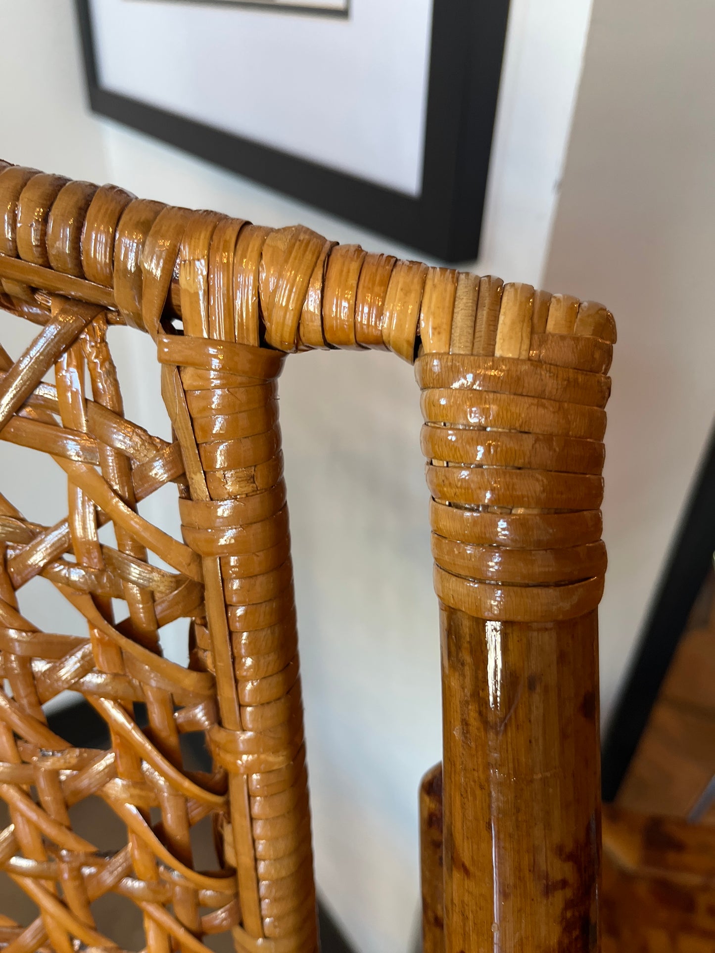 SET OF 2 BAMBOO CHAIRS AND 2 TABLES