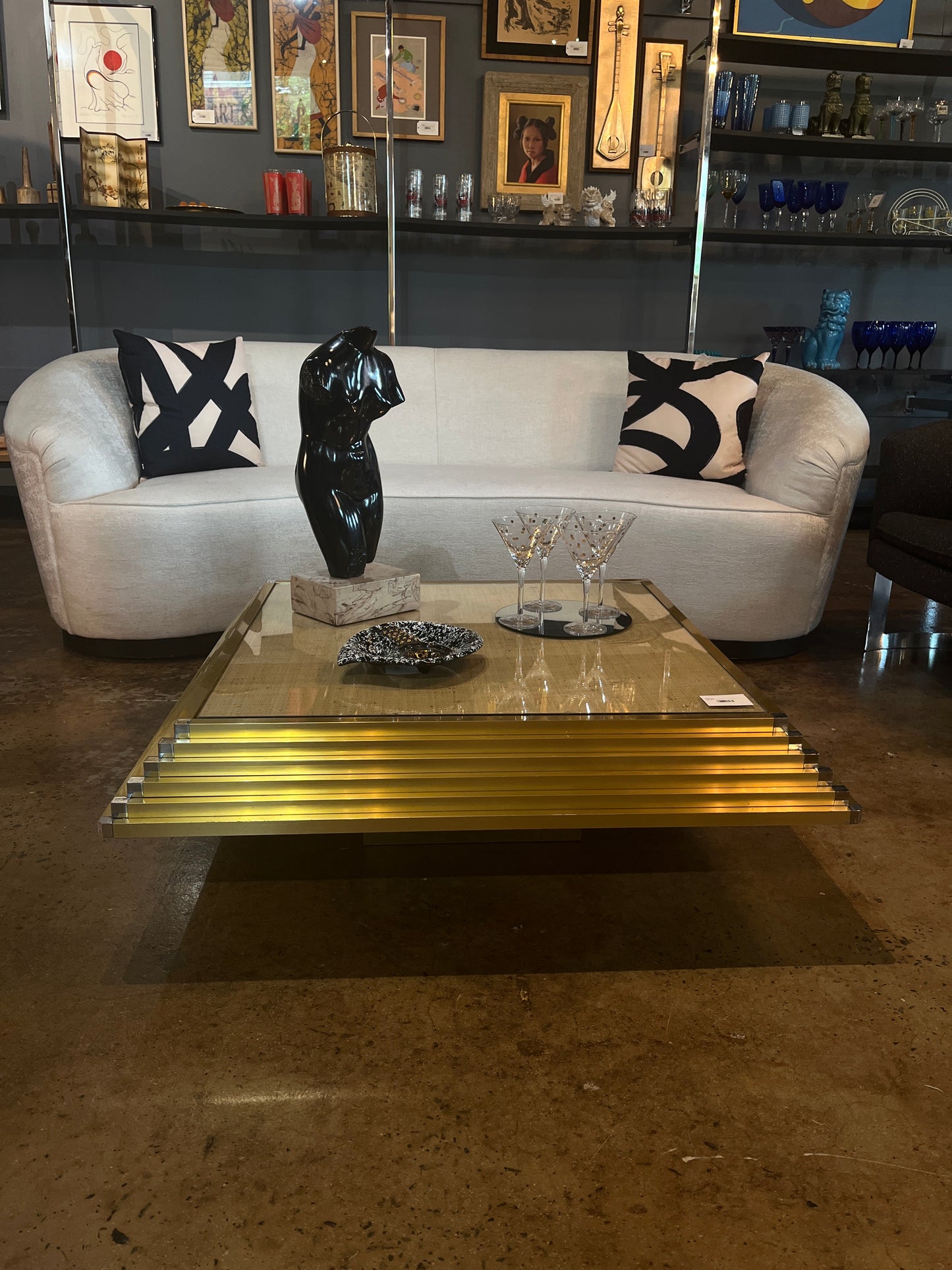 GAETANO SCIOLARI STYLE COCKTAIL TABLE
