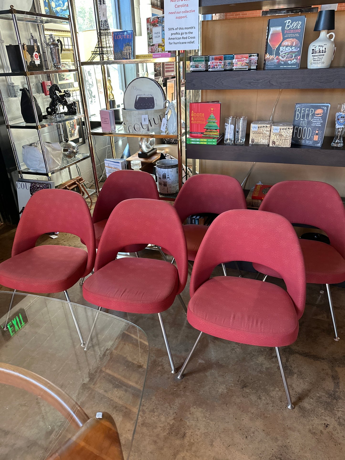 EERO SAARINEN FOR KNOLL SET OF 6 CHAIRS