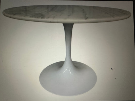 Marble Top Tulip Base Dinette Table 30 x 45