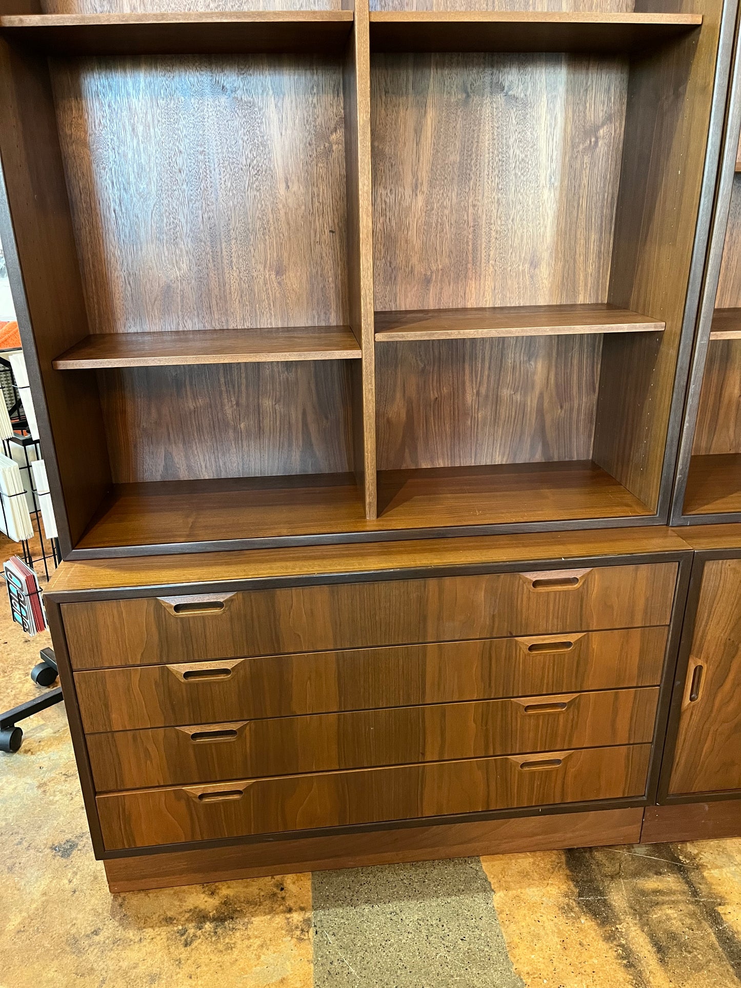 MCM WALNUT SHELVING UNIT(S)