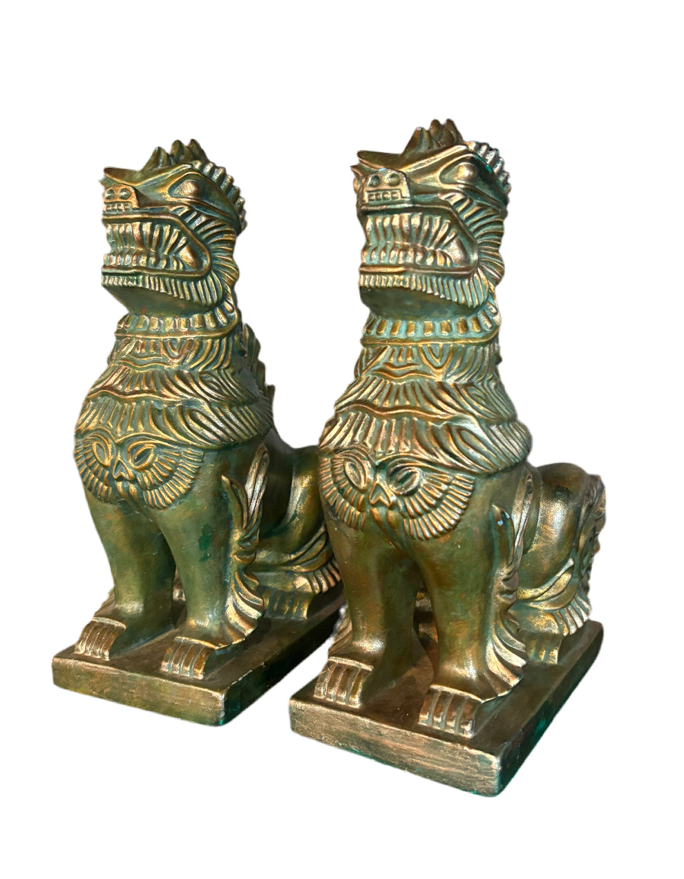 1965 PR OF FOO DOGS SIGNED BY ARNELS