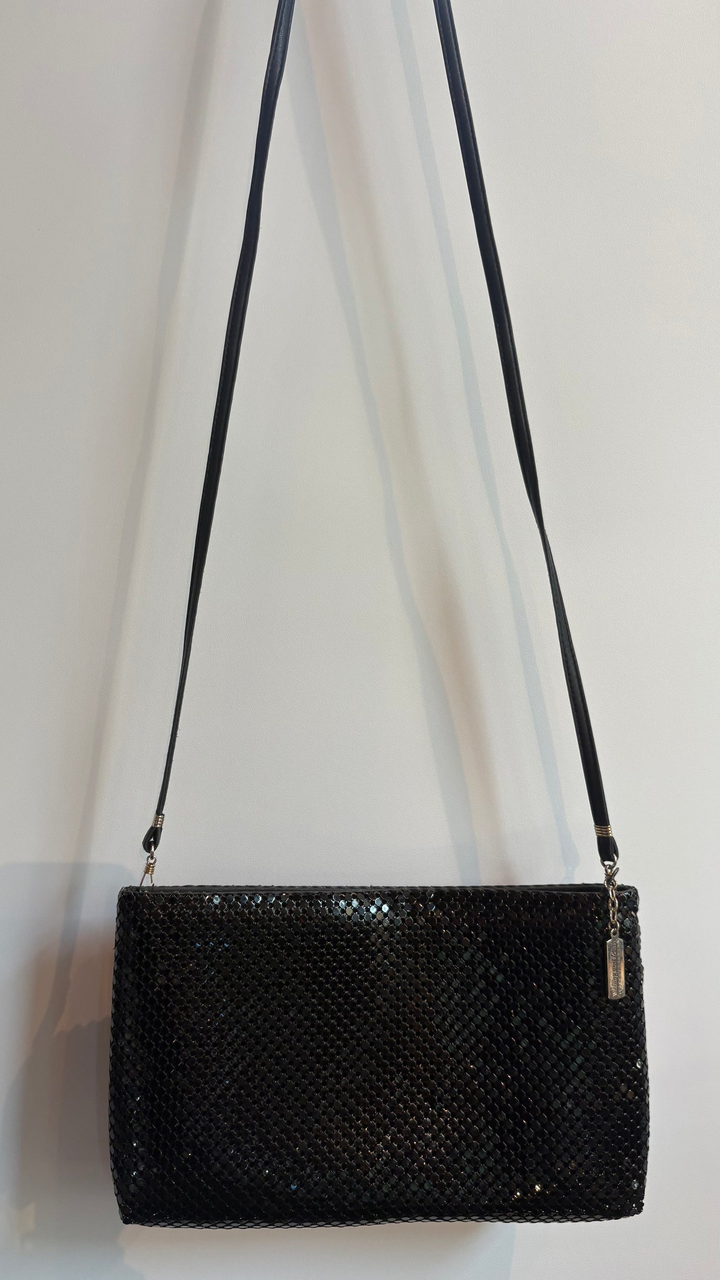 Vintage Whiting Davis Black Evening Bag
