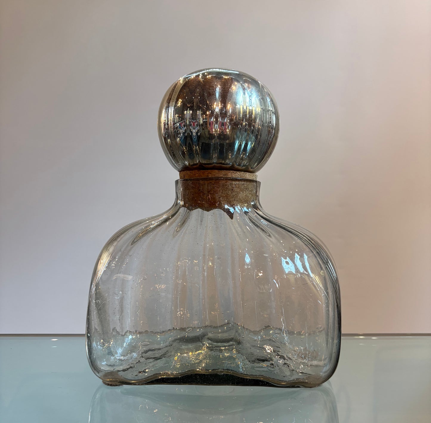 HAND BLOWN DECANTERS (3)