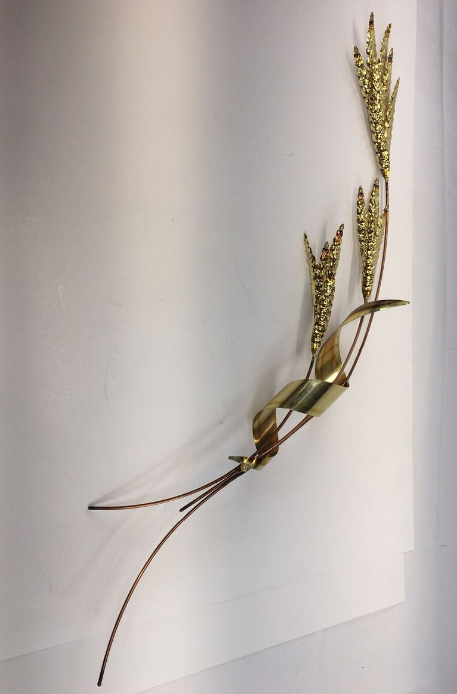 PR OF BRASS WHEAT STALKS