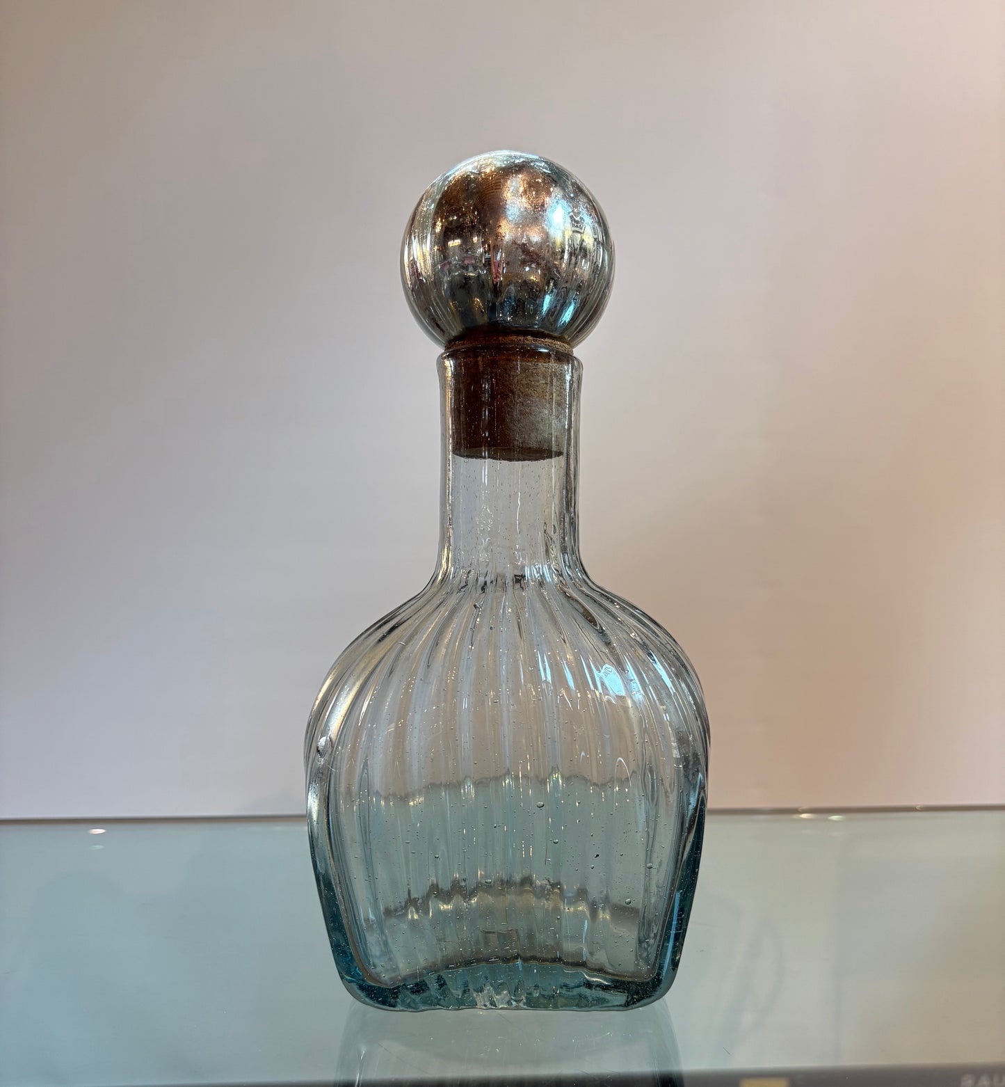 HAND BLOWN DECANTERS (3)