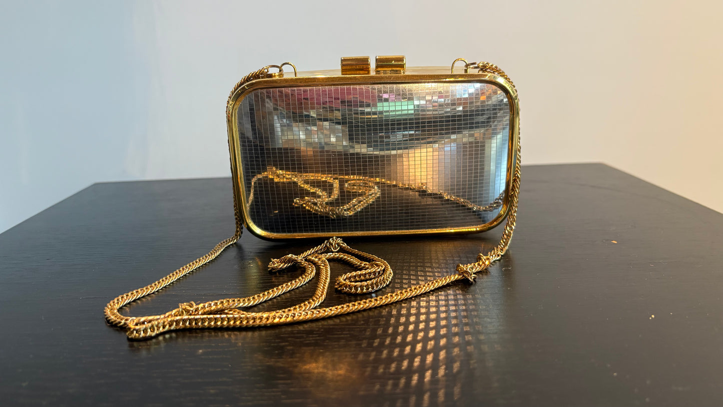 VINTAGE ELAN GOLD & SILVER CLUTCH