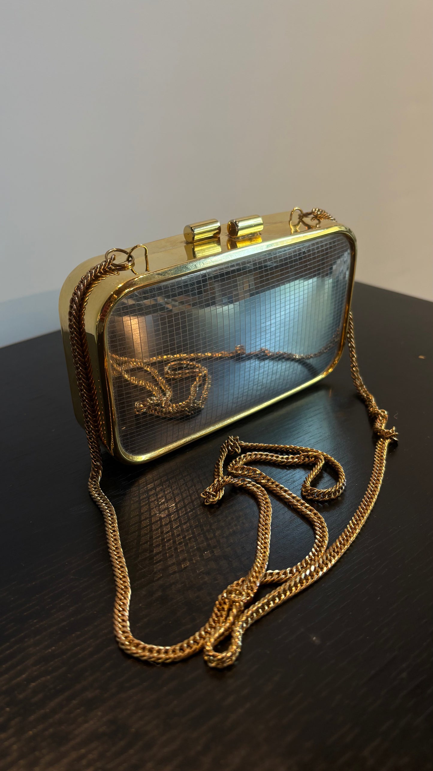 VINTAGE ELAN GOLD & SILVER CLUTCH