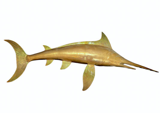 VINTAGE BRASS SWORDFISH