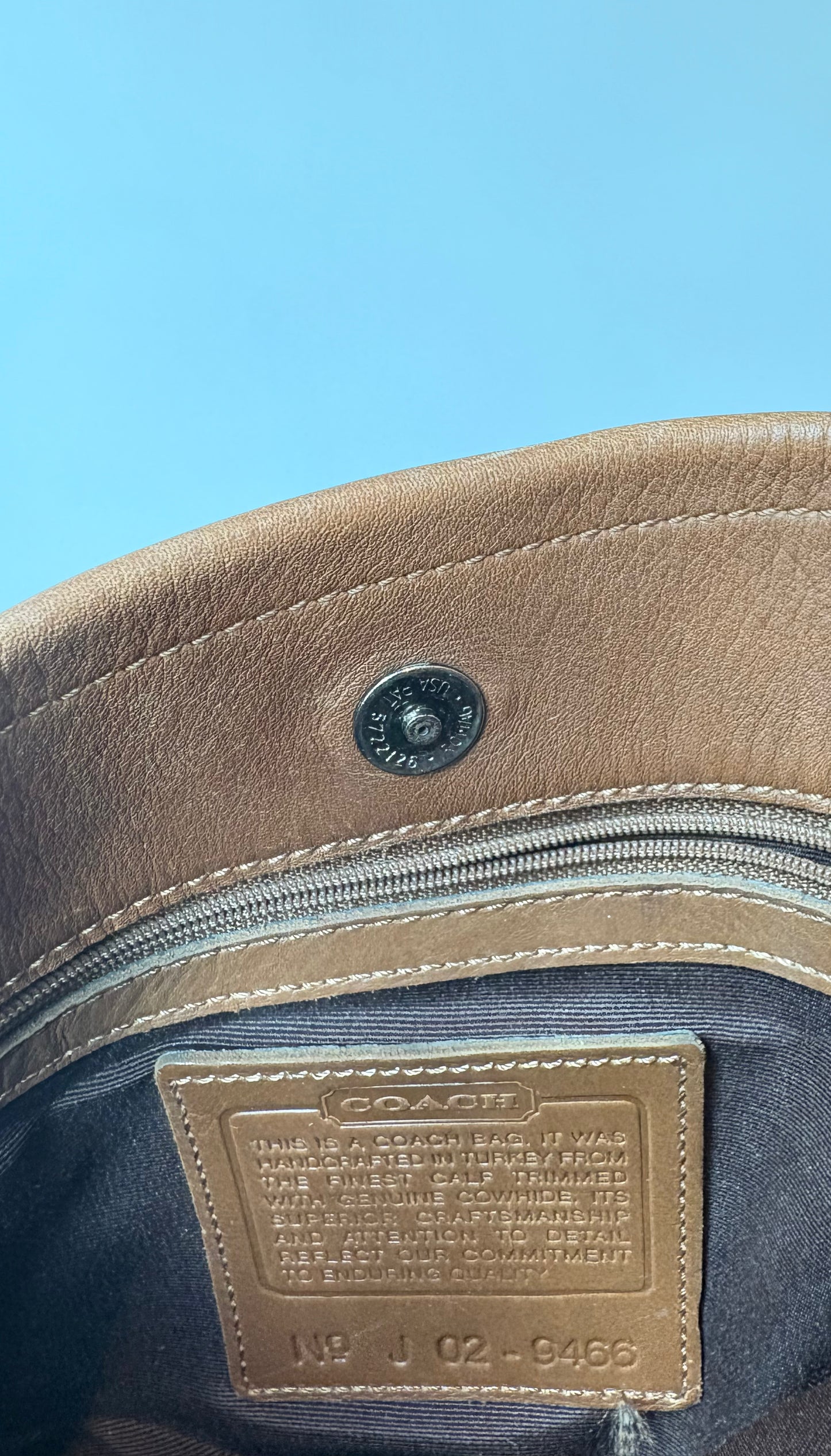 VTG LEATHER COACH BAG