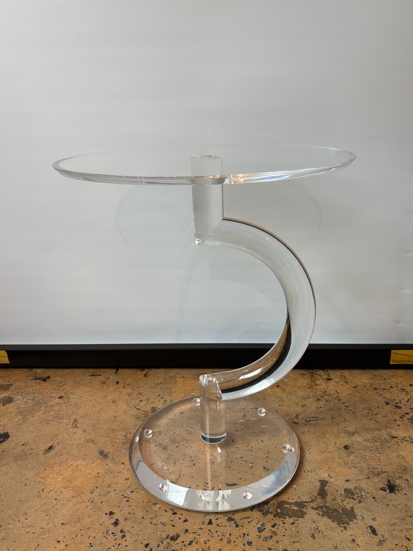 Chelsea House Chicago Acrylic Side Table - As Is